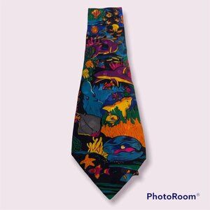 Addiction Silk Tie Marine Life